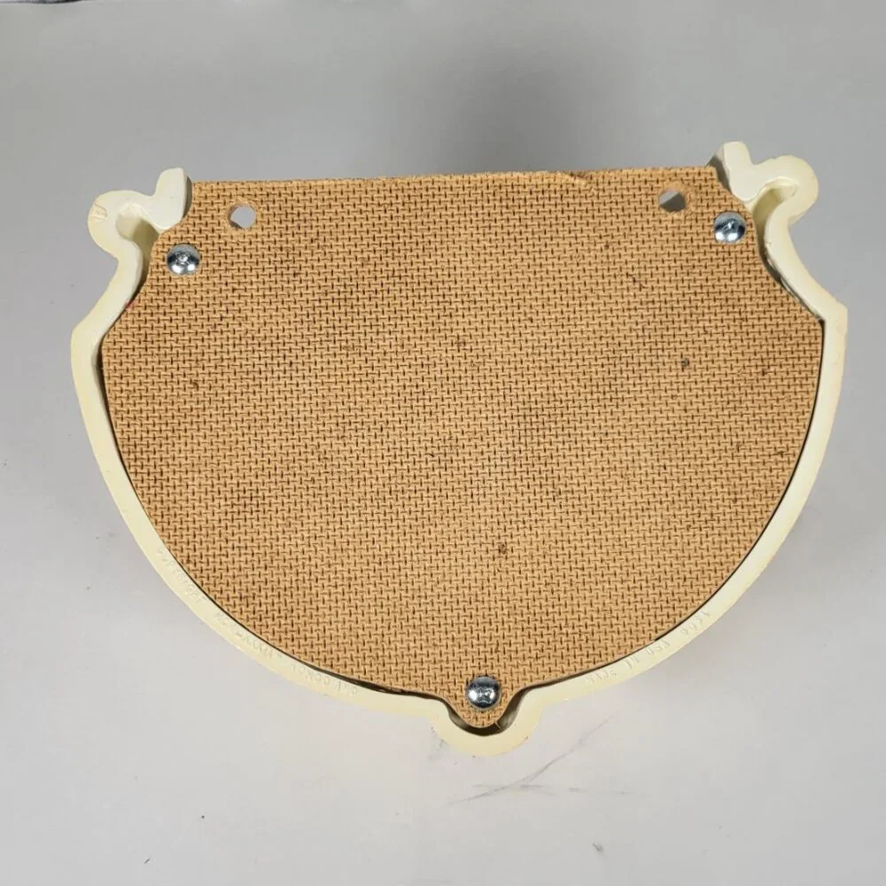 Vintage Homco Ribbed Wall Pocket, Cream, Made in USA, 1982
